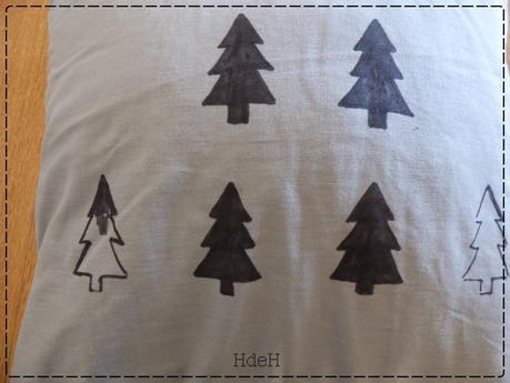 DIY-DECO: cojín abetos