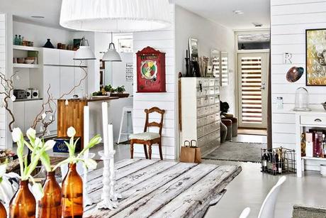 Casa en Suecia, en Estilo Rustico