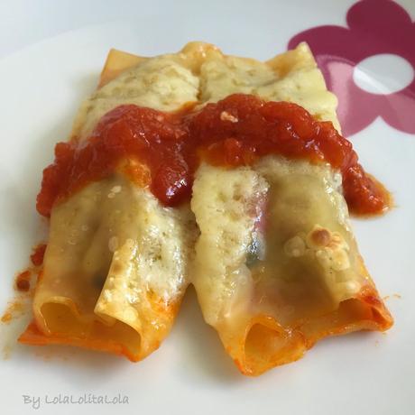 CANELONES LIGEROS DE SETAS JAMON Y VERDURAS (DESAFÍO LIGERO  PARA ANTES DE NAVIDAD)