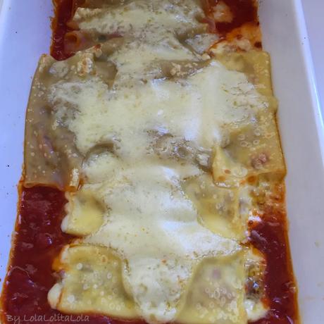 CANELONES LIGEROS DE SETAS JAMON Y VERDURAS (DESAFÍO LIGERO  PARA ANTES DE NAVIDAD)