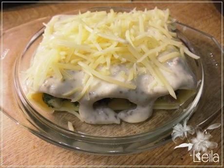 Canelones con espinacas y bechamel especial