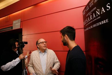 Fotografias de la entrevista de la pelicula MUSARAÑAS con Hugo Silva y Macarena Gomez