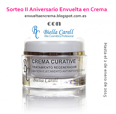 Sorteo con Biella Carell: II aniversario de Envuelta en Crema