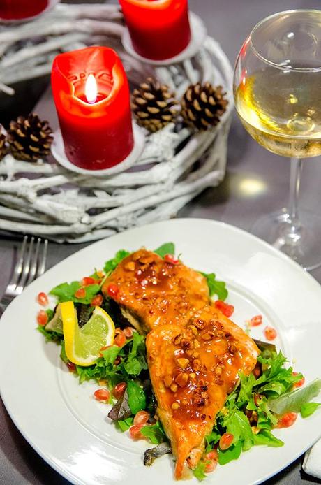 Receta paso a paso de salmón glaseado con miel y mostaza de Dijon