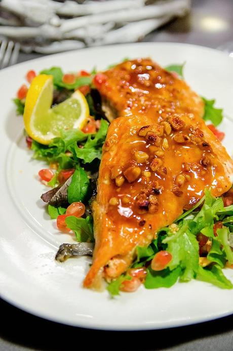 Receta paso a paso de salmón glaseado con miel y mostaza de Dijon