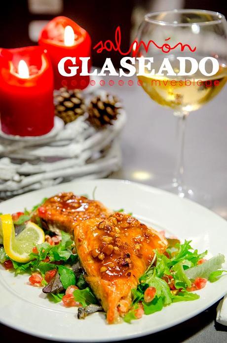 Receta paso a paso de salmón glaseado con miel y mostaza de Dijon