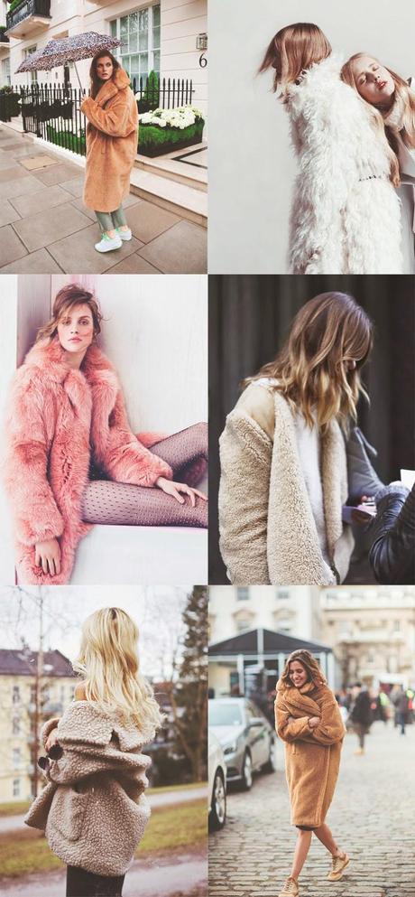 STREET STYLE INSPIRATION; FLUFFY COATS.-