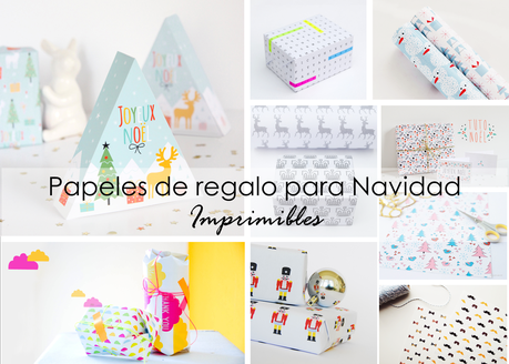 PAPEL DE REGALO IMPRIMIBLE PARA NAVIDAD