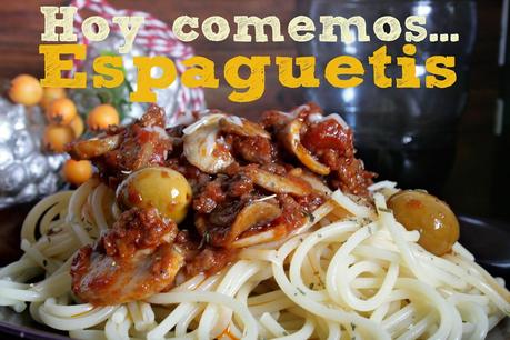 Espaguetis con Tomate. Receta con Vino