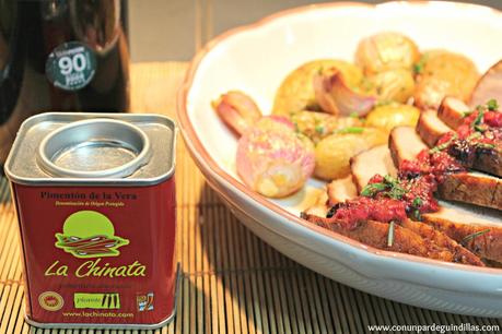 Lomo ibérico macerado en rojo dulce con reducción de frutos del bosque