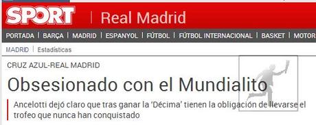 La prensa catalana en los mundiales de clubes del Barcelona y R.Madrid