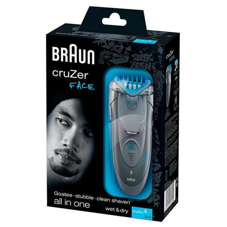 Braun CruZer 6 Face, afeitadora y recortadora de barba