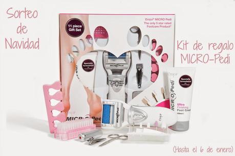 sorteo, kit de regalo MICRO-Pedi, Un 10 en Belleza, Navidad