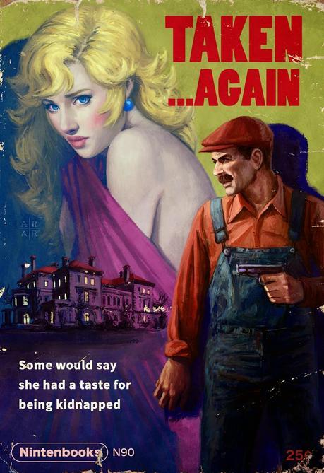 Las estupendas portadas 'pulp' Nintendo de Ástor Alexander