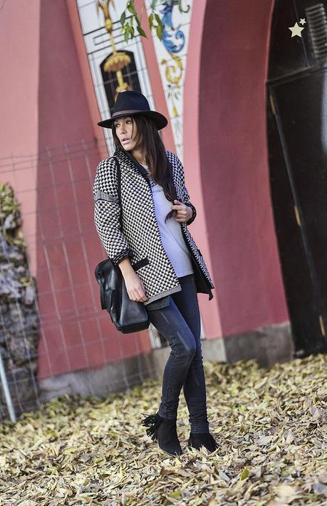 street style barbara crespo hake outfit hat el retiro fashion blogger blog de moda