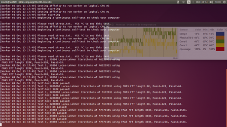 Review: VANT Moove Pro2 C404T (análisis y experiencia de uso) test prime95 1024x575 Review: VANT Moove Pro2 C404T (análisis y experiencia de uso)