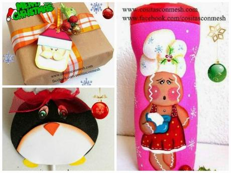 manualidades-bolsitas-navideñas-regalo