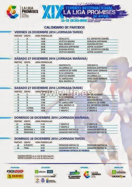 Calendario del Torneo Alevín de Arona 2014, en la Sexta este fin de semana