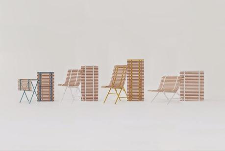 Colección de mobiliario exterior inspirado en persianas