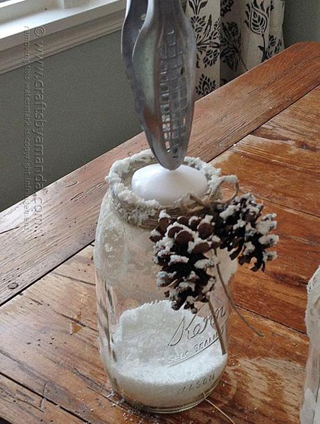 DIY centro de mesa navideño paso 5