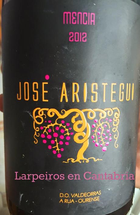 Vino Tinto José Aristegui Mencía 2012: Sigue la maravilla