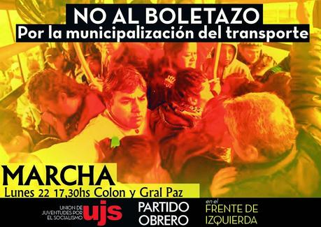 Nos movilizamos para rechazar el boletazo