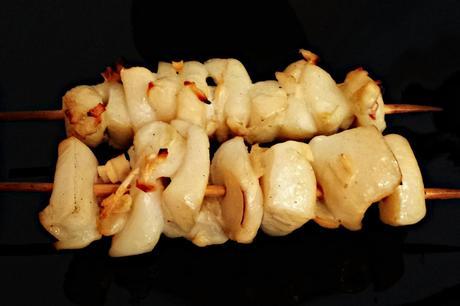 Receta brochetas de sepia al horno