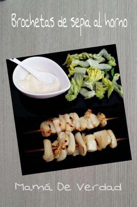 Receta brochetas de sepia al horno