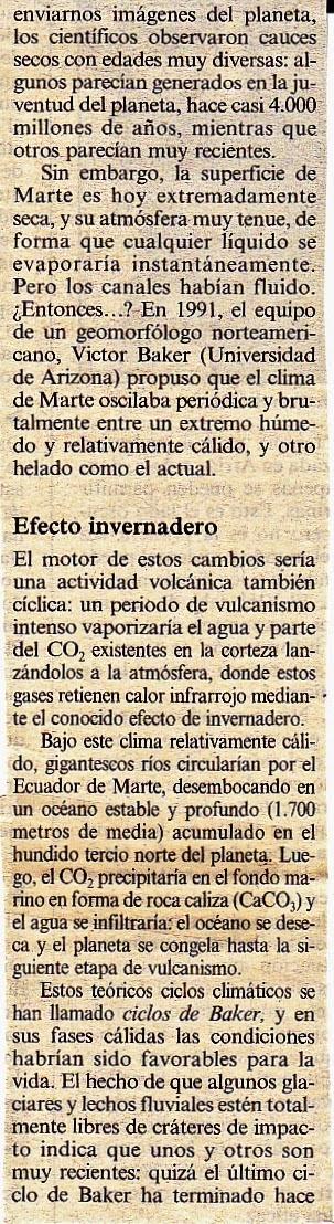 VOLVIENDO LA VISTA A MARTE