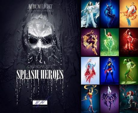 Splash Heroes: un calendario original de superheroínas
