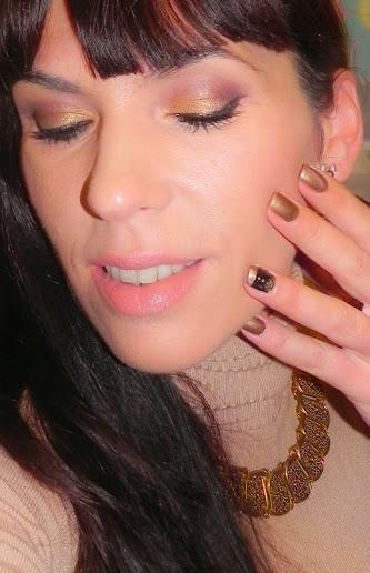 Inspiración fiestas: Imperial Gold (look, manicura y outfit)