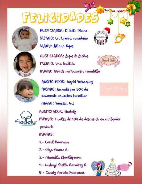 Ganadores de nuestro concurso navideño