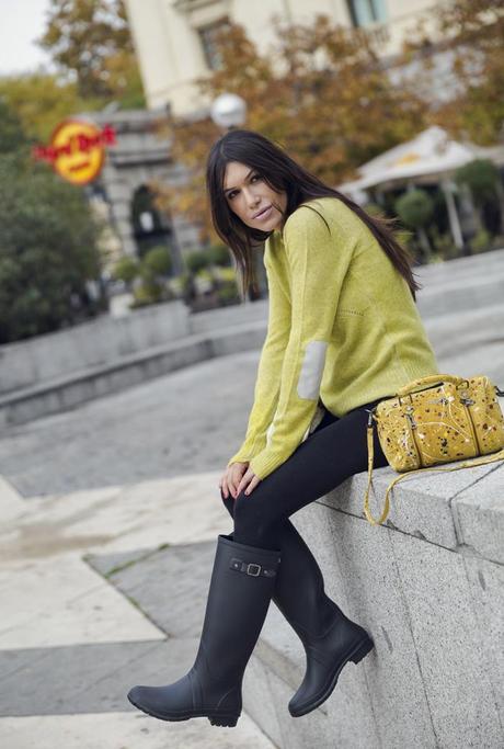 street style barbara crespo zadig and voltaire outfit autumn yellow fashion blogger blog de moda