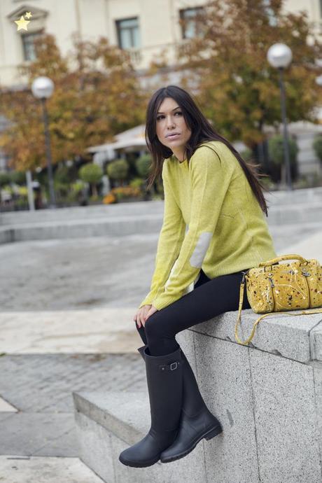 street style barbara crespo zadig and voltaire outfit autumn yellow fashion blogger blog de moda