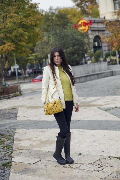 street style barbara crespo zadig and voltaire outfit autumn yellow fashion blogger blog de moda