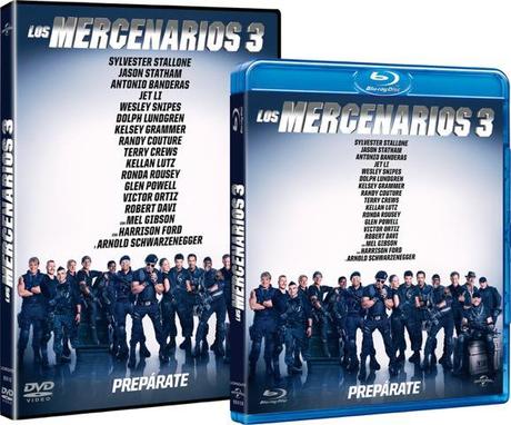 DVD Blu Ray Mercenarios 3