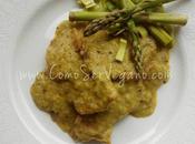 Seitán Salsa espárragos (paso paso)