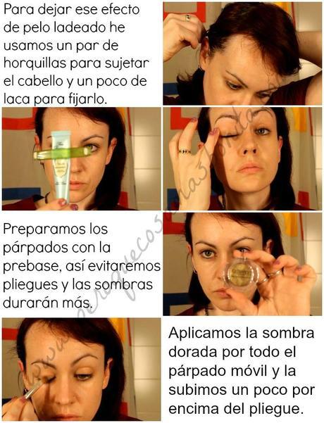 Maquillaje dorado para Nochebuena o Navidad