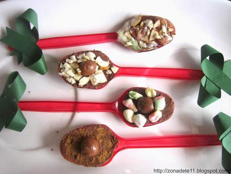 Idea fácil para regalar esta navidad - Cucharas navideñas