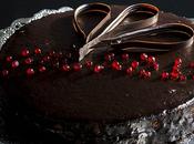 Tarta sacher caviar frambuesas