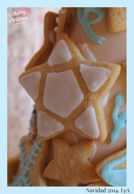 Torre de estrellas... de galletas de vainilla... ¡¡FELIZ NAVIDAD!!