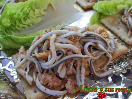 APERITIVO DE HUEVAS DE ERIZO Y GULAS