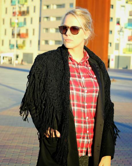 Camisa de leñador y zapatillas