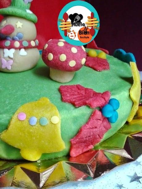 Tarta de chocolate y mazapán