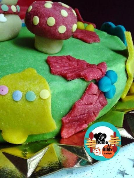 Tarta de chocolate y mazapán