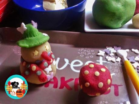 Tarta de chocolate y mazapán