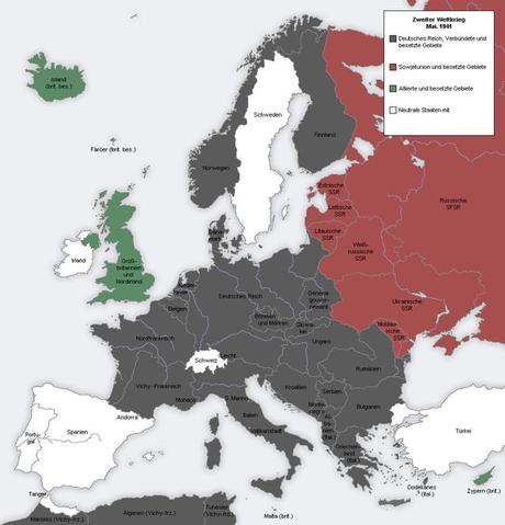 Mapa de Europa en 1941