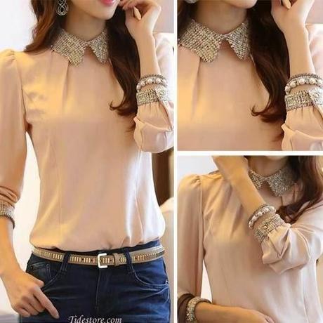 BLUSAS DE GASA PARA MUJERES