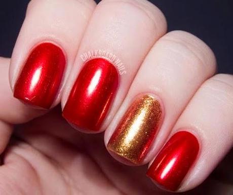 UÑAS NAVIDEÑAS FÁCILES