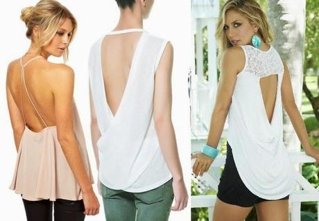 BLUSAS CON DETALLES EN  ESPALDA
